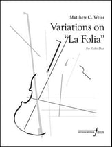 Variations on La Folia Violin Duet cover